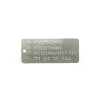 Rectangular Metal Tag with Embossing