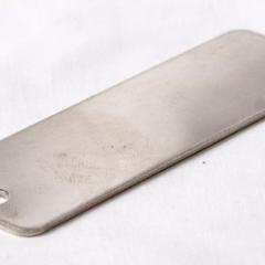 stainless steel tag with pre punched hole