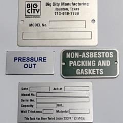 Custom Rectangular Metal Nameplates