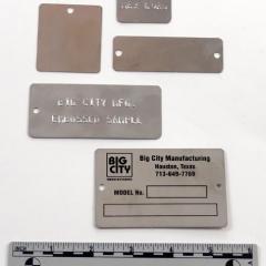 stock stainless steel tags