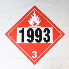 Red Flammable Dot Placard
