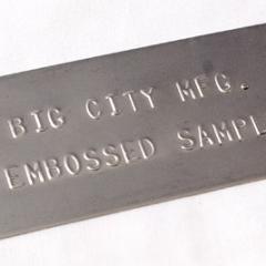 Marked Nameplate Metal Tags