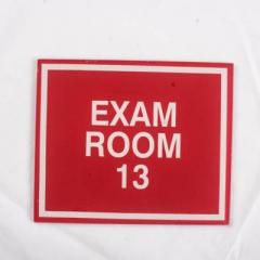 Exam Room Engraved Sign