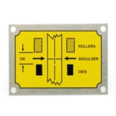 Screen Printed Metal Tag
