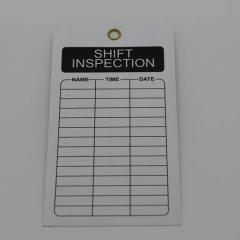 Vinyl shift inspection chart
