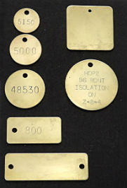 brass valve tags